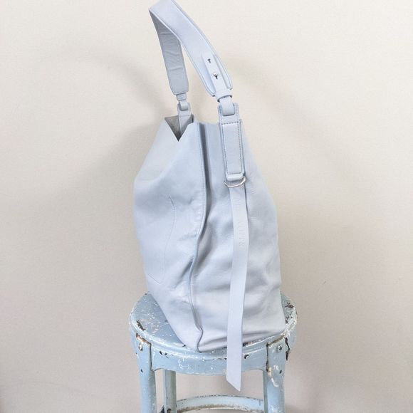 All Saints Paradise North South Leather tote blue - Picture 8 of 13